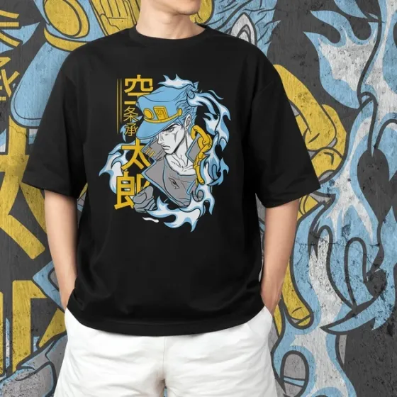 Футболка для подростка мальчика с принтом Джо Джо Джотаро Куджо 6 Размер 160 Anime10632 Днепр