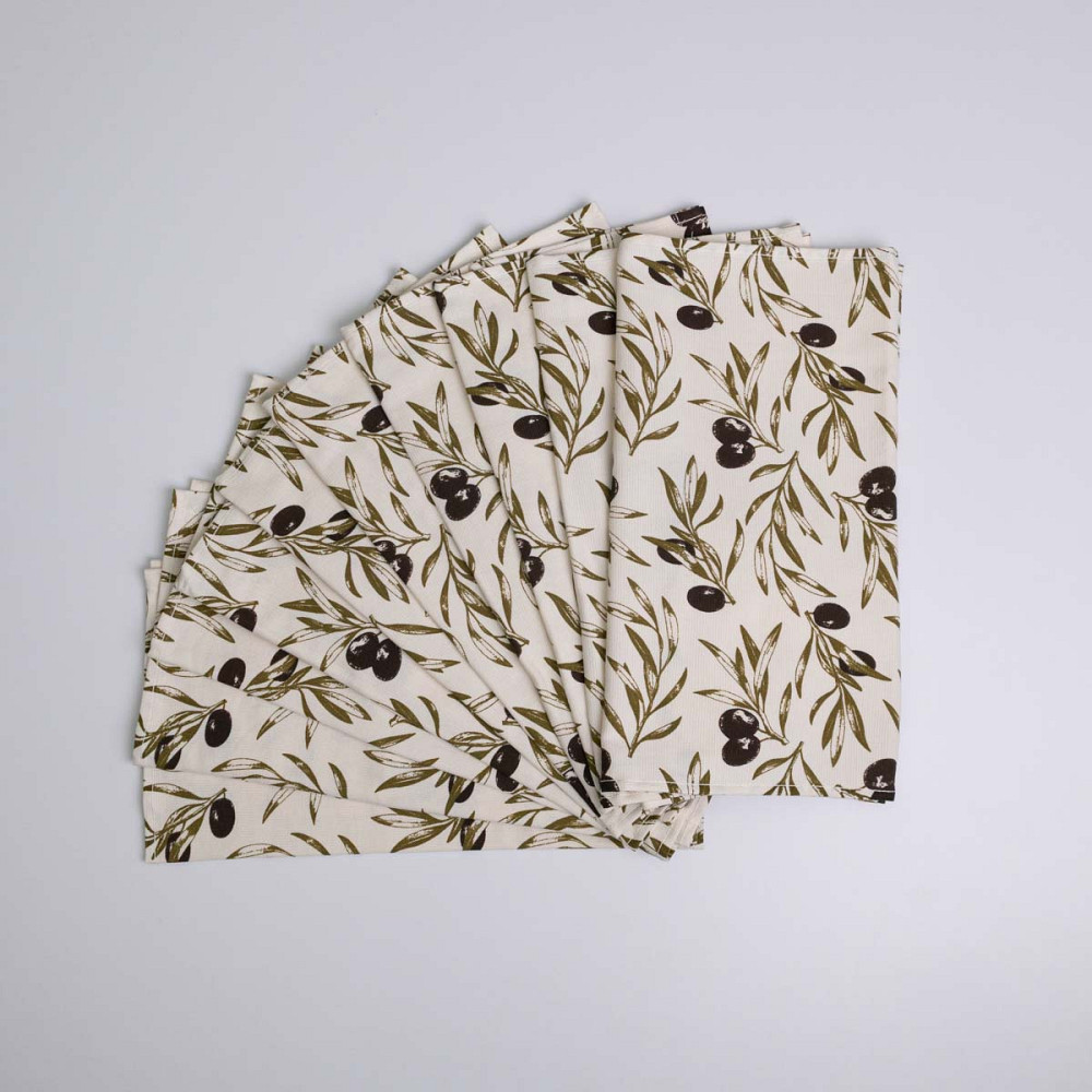 Махровий кухонний рушник Оливки 40х60 см 300г/м2 GM Textile (Бежевий) Суми - фото 4