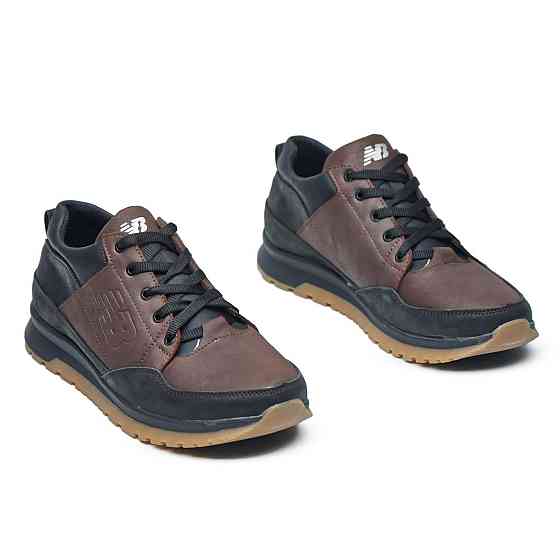 Чоловічі шкіряні кросівкм весна-осінь коричньового коліру 95 ч\кор Харьков