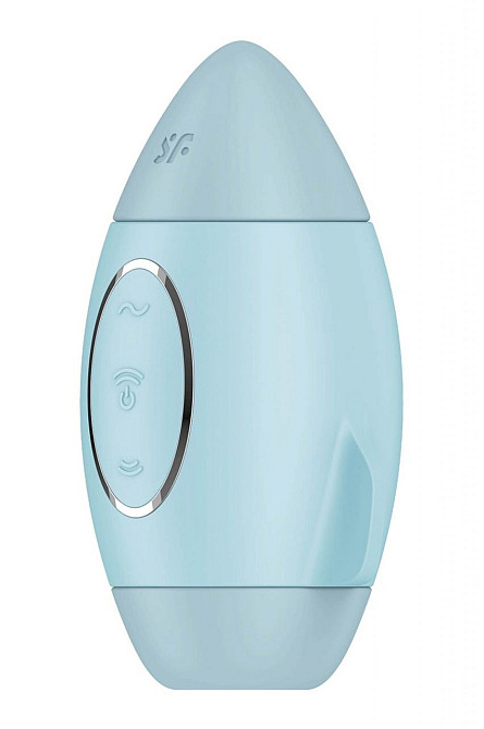 Вакуумный вибратор двойного действия в виде Ракеты Satisfyer Mission Control, голубой Sex Aura Киев - изображение 2