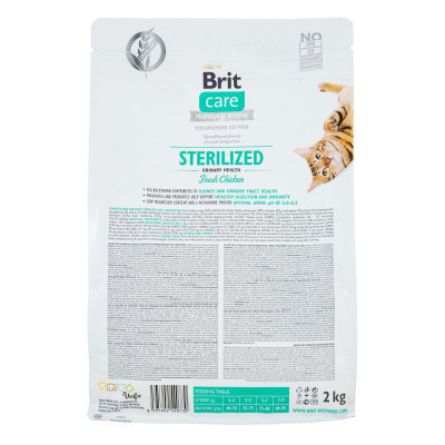 Сухий корм для кішок Brit Care Cat GF Sterilized Urinary Health 2 кг (8595602540730) Вінниця - фото 2