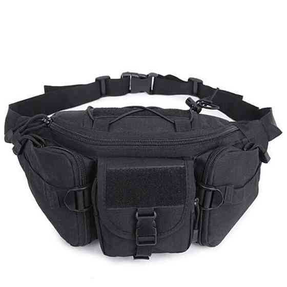 Сумка тактична поясна чорна Київ