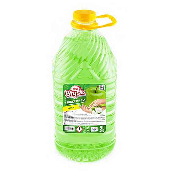 Жидкое мыло Super Blysk Яблоко, 5л Киев