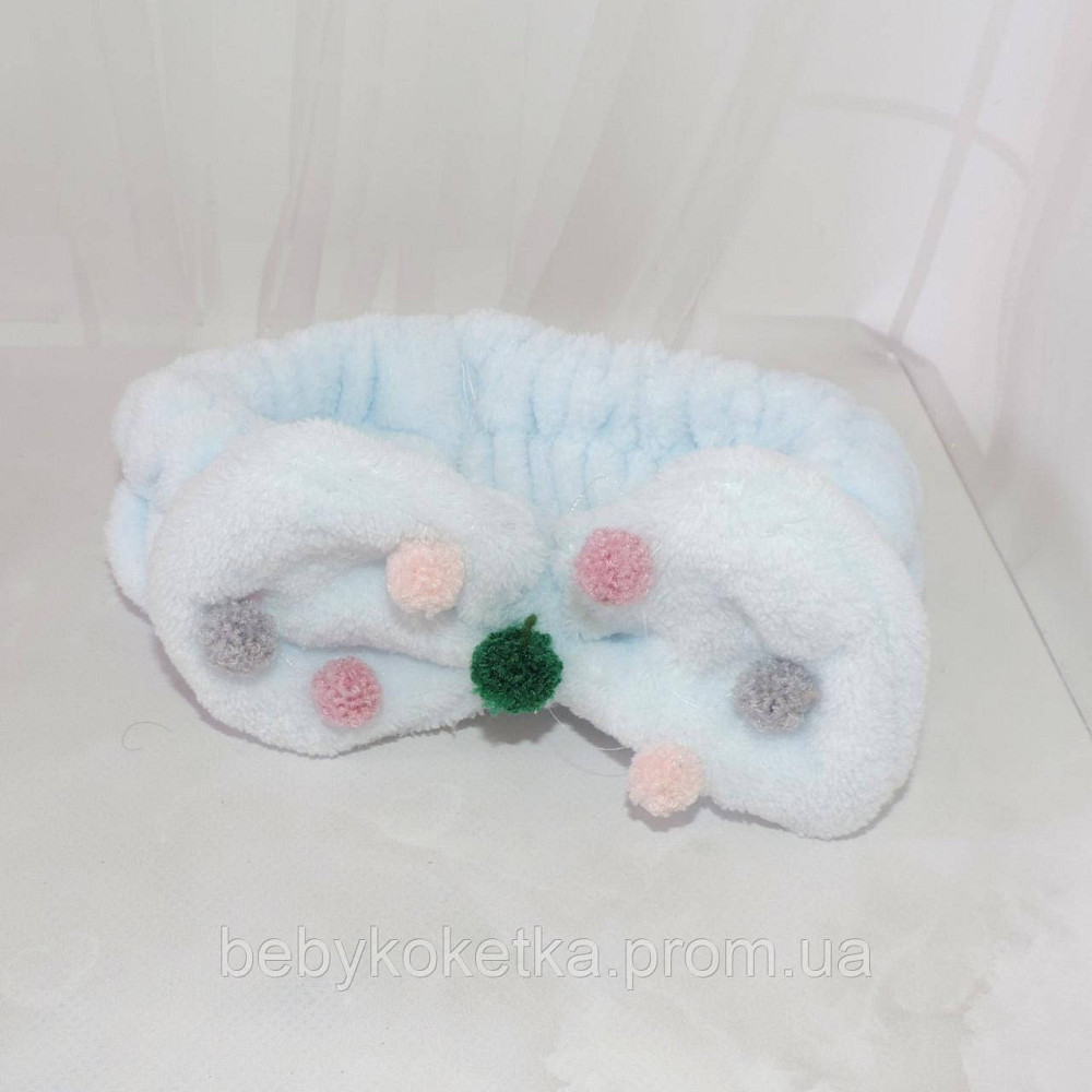 Косметична пов'язка для голови з бантиком Львів - фото 1