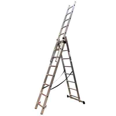 Драбина GTM 3-секції, розкладна, 3*8сх. 2,18-4,88м (KME308) Вінниця