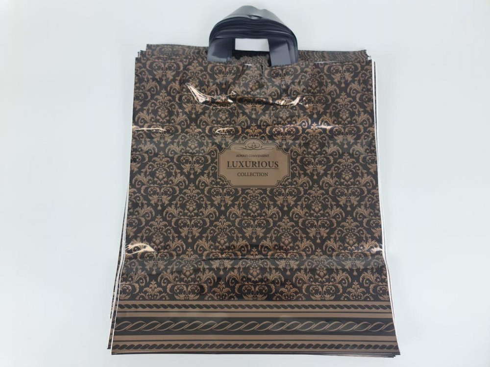 Пакет із петльовою ручкою середній щільний ламінований "Люксоріус 047" (40х45+3) 95 мк КВС (50 шт) Харків - фото 3