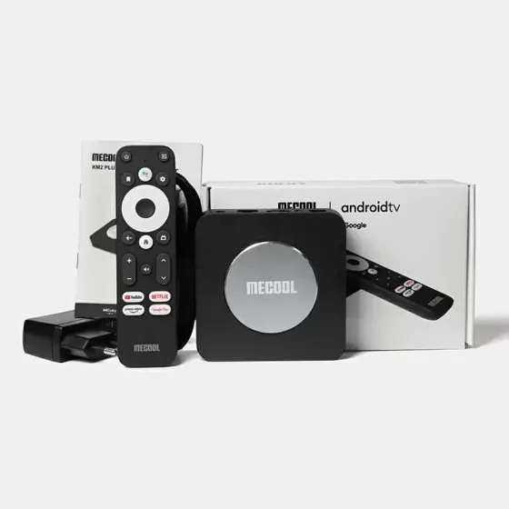 Смарт ТВ приставка Mecool KM2 Plus Netflix 2/16 Гб Android TV 11 Smart Box Андроїд ТВ бокс Київ