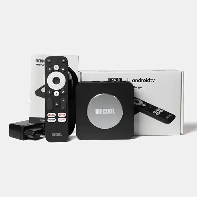 Смарт ТВ приставка Mecool KM2 Plus Netflix 2/16 Гб Android TV 11 Smart Box Андроїд ТВ бокс Київ - фото 2