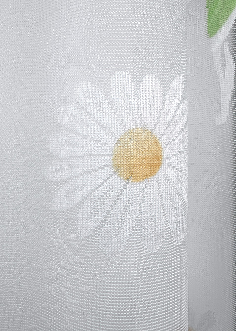 Тюль жаккард VR-Textil № 1889т Арка на кухню цвет белый 300х150 см (53-0089) Киев - изображение 5