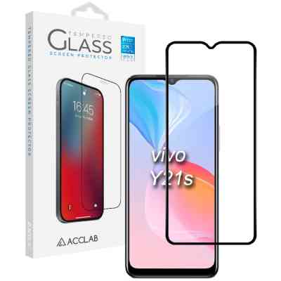 Стекло защитное ACCLAB Full Glue VIVO Y21S (1283126526985) Винница