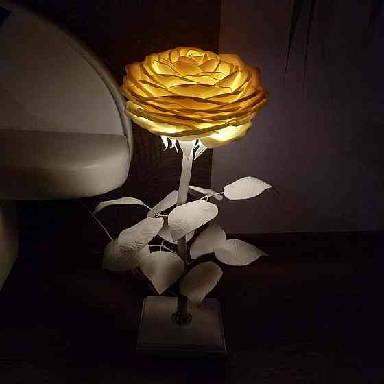 Міні-торшер "Біла троянда" Дніпро