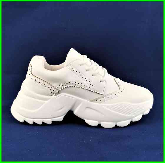 Жіночі Кросівки на Танкетці Білі Сліпони Мокасини на Платформі (розміри: 38) - 20 Дніпро