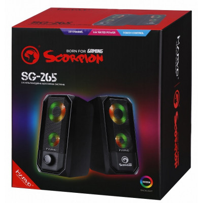 Акустична система Marvo SG-265 Multi-LED USB Black Вінниця - фото 7
