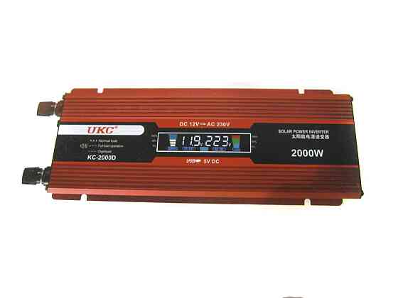 Перетворювач авто інвертор UKC 12V-220V 2000W LCD KC-2000D Винница