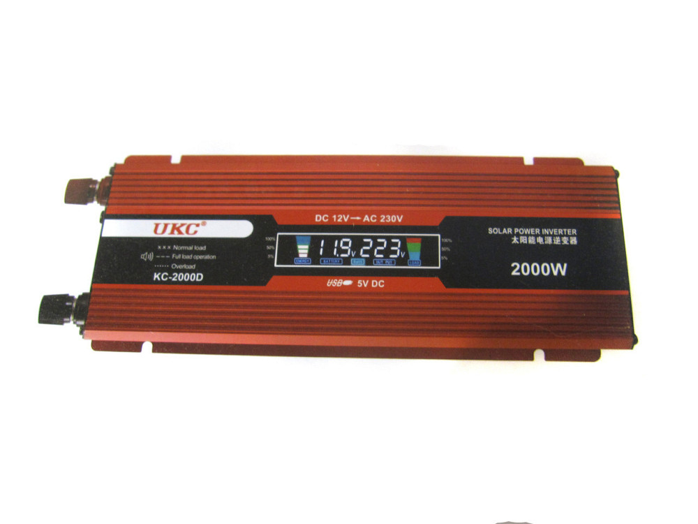 Перетворювач авто інвертор UKC 12V-220V 2000W LCD KC-2000D Винница - изображение 5