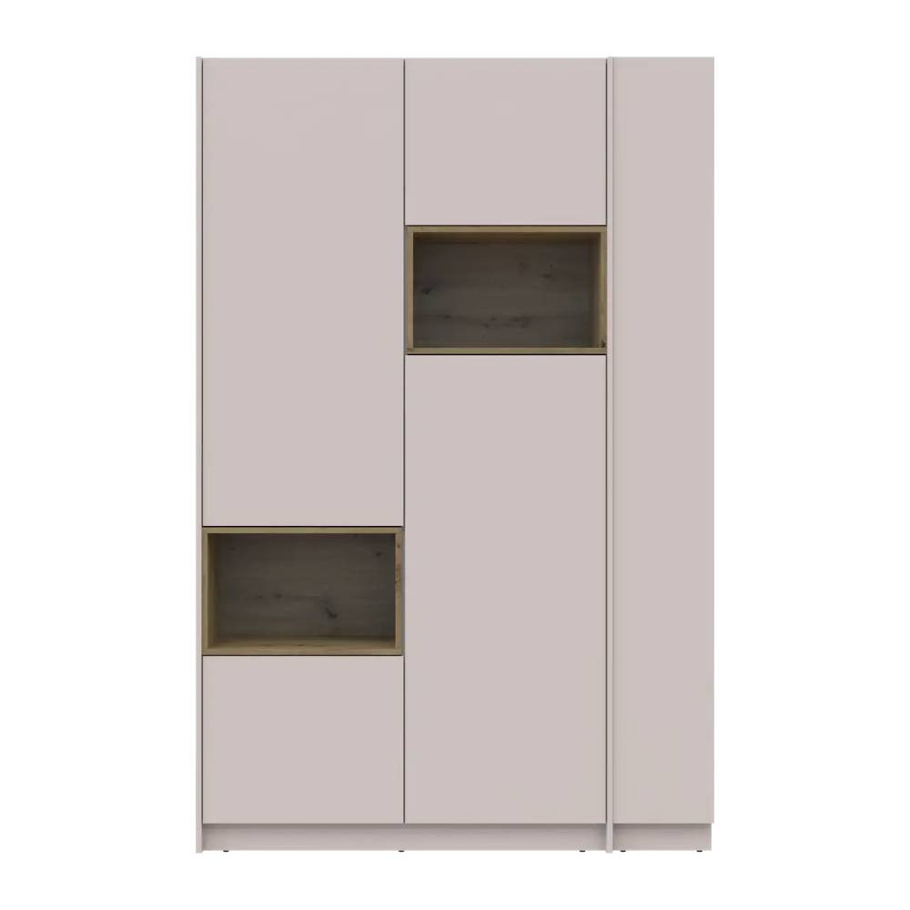 Шафа для одягу з нішою та етажеркою Doros Дейл Кашемір/Дуб Артизан 2 ДСП 143.2х52х220 DRS-011724 (44900336) Дніпро - фото 9