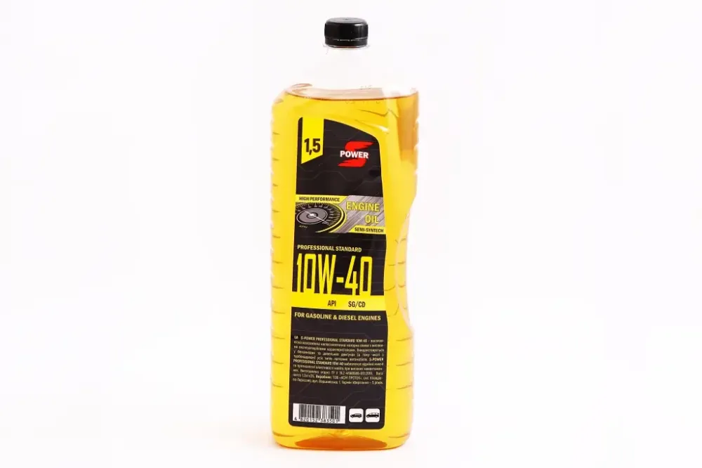 Масло 10W-40 S-Power SG/СD 1.5л (ПЭТ) Винница - изображение 1