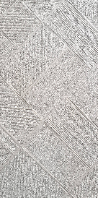 Шпалери вінілові на флізеліні Ritus Marburg метрові геометрія під плитку структурні білі з глянцем Київ - фото 2