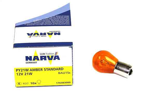 Указательная лампа накаливания NARVA 17638 PY21W 12V 21W BAU15s AMBER Харьков