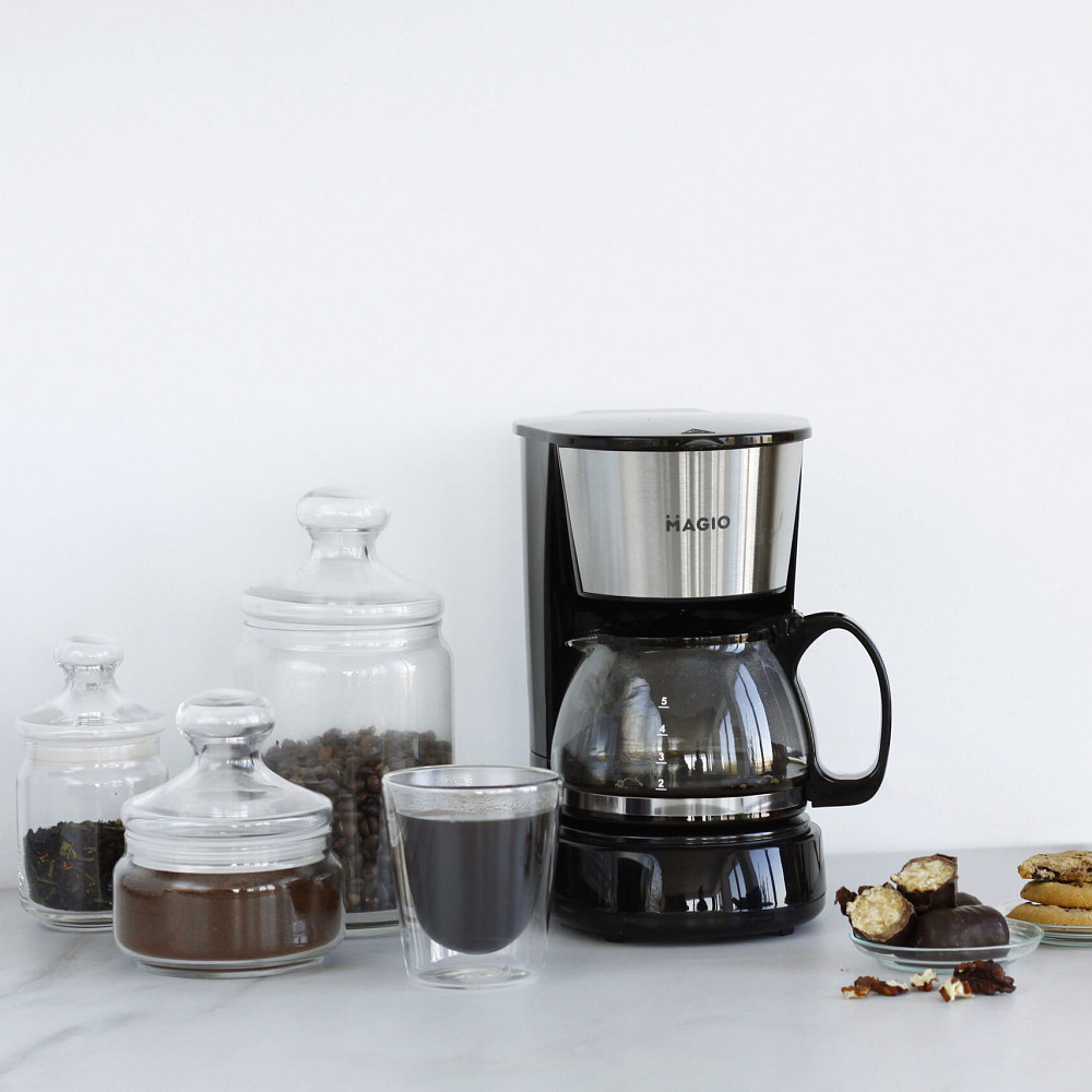 Кофеварка для дома и семьи MAGIO MG-964 650 Вт, Кофейный аппарат, Кофеварка бытовая для дома кухни EP-35 Львов - изображение 9
