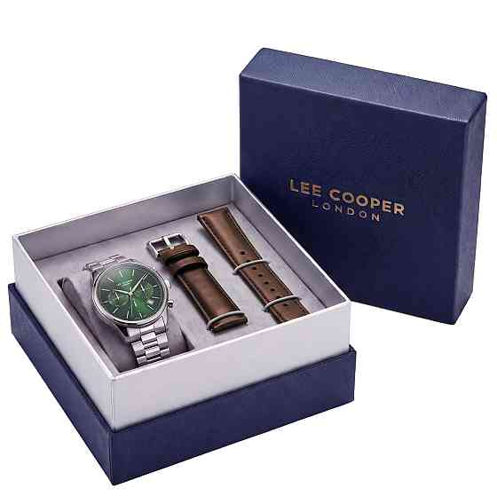 Подарочный набор Lee Cooper Business Set (часы, ремешок, подарочная коробка) Киев