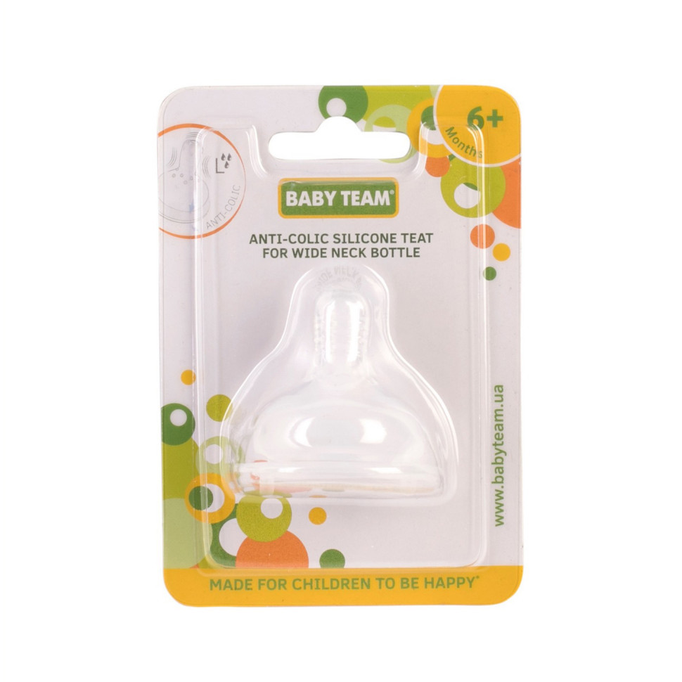Соска для пляшечок із широким горлом 2026 силіконова, антиколікова Вінниця - фото 2