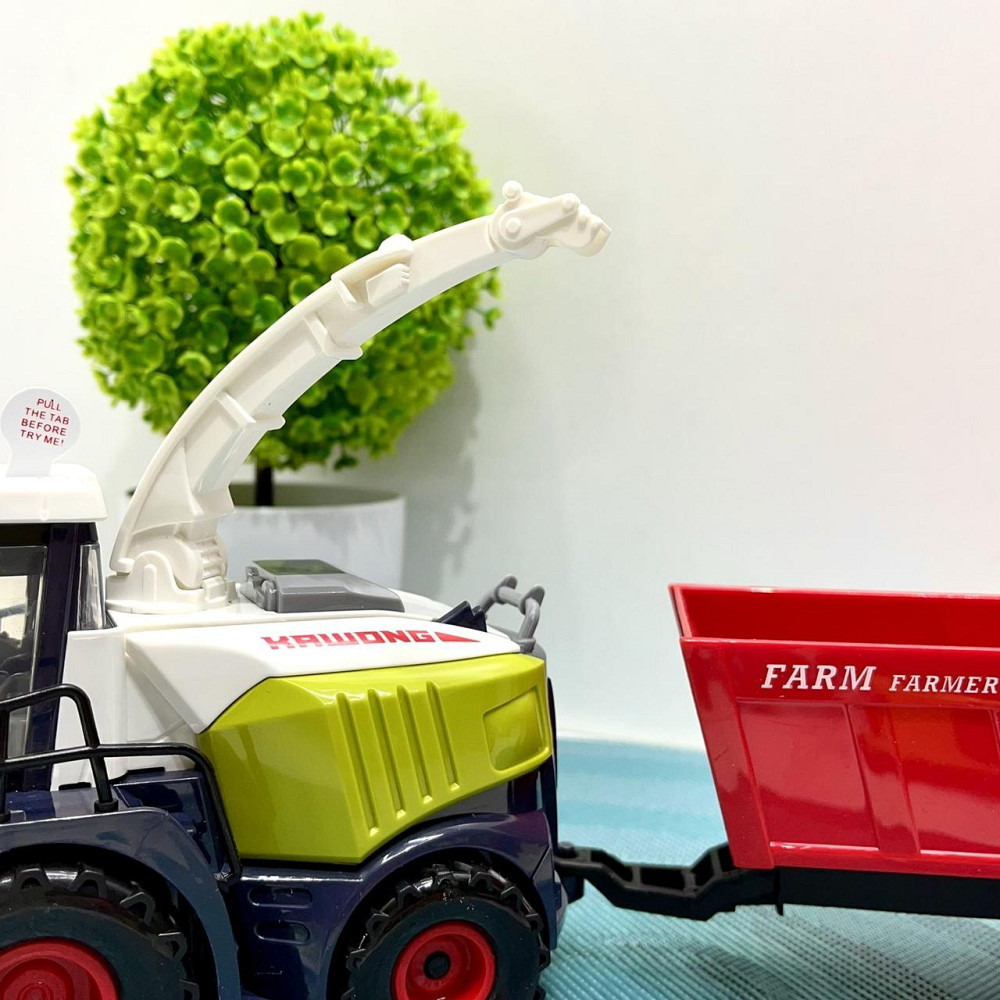 Комбайн інерційний з причепом звук світло рухомі деталі 40см Вид 1 (550-5C-6C) Чернігів - фото 9