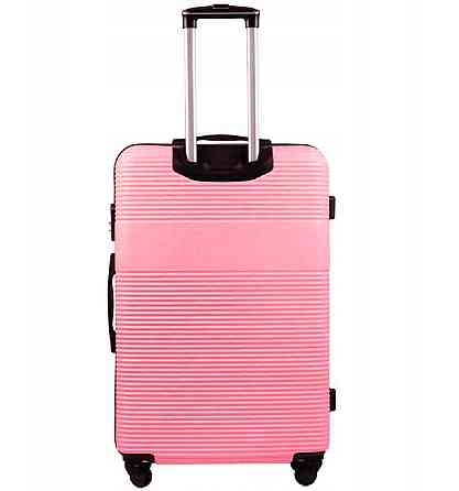 Валіза пластикова WINGS 5398 велика 75 см рожева Київ