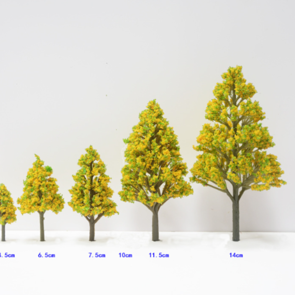 Осенние деревья  для макетов, миниатюры, песочного стола, мини-сада, диорам, моделирования, поделок Жовто-зелена Тополя 14 см Одесса - изображение 1
