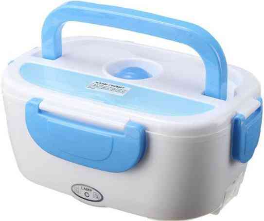 Ланч-бокс з підігрівом Electric Lunch Box на 2 відділення від мережі 12V синій v2322 Суми