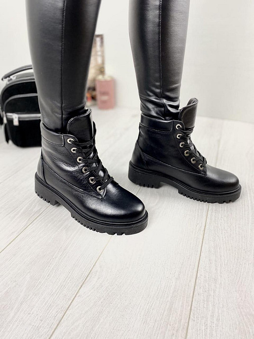 Черевики жіночі ARLEN чорні натуральна шкіра зима 37р. (2831) Коломыя - изображение 4