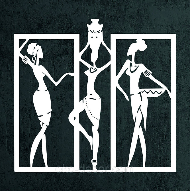 Декоративное настенное Панно «Девушка» Декор на стену 70*66 см, Белый Киев - изображение 10