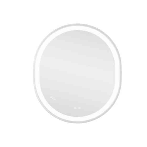 Дзеркало настінне овальне сенсорне Qtap Gemini 800х700 з LED-підсвіткою Touch, з антизапотіванням із диммером Харків