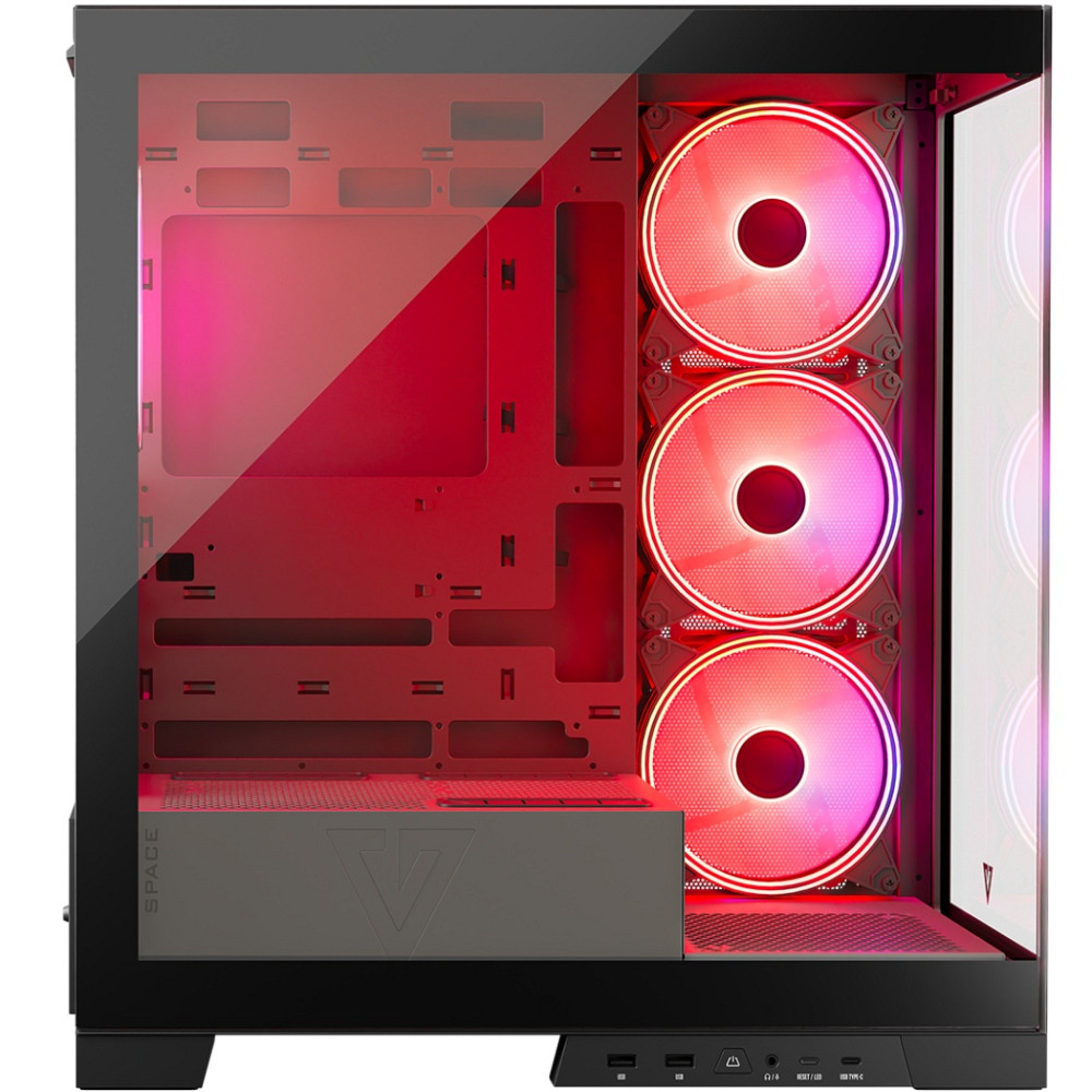 Корпус Modecom VOLCANO SPACE APEX ARGB 4x140mm fans MIDI USB 3.0x2+TYPE-C BLACK без БЖ ATX Вінниця - фото 11