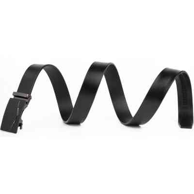 Ремень Vintage Мужской c матовой зернистой вставкой на пряжке Черный (20333) Винница