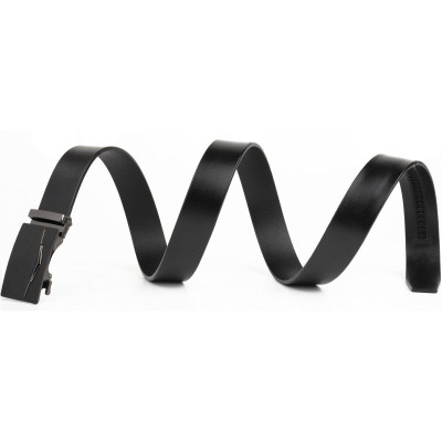 Ремінь Vintage Чоловічий з матовою зернистою вставкою на пряжці Чорний (20333) Вінниця - фото 5