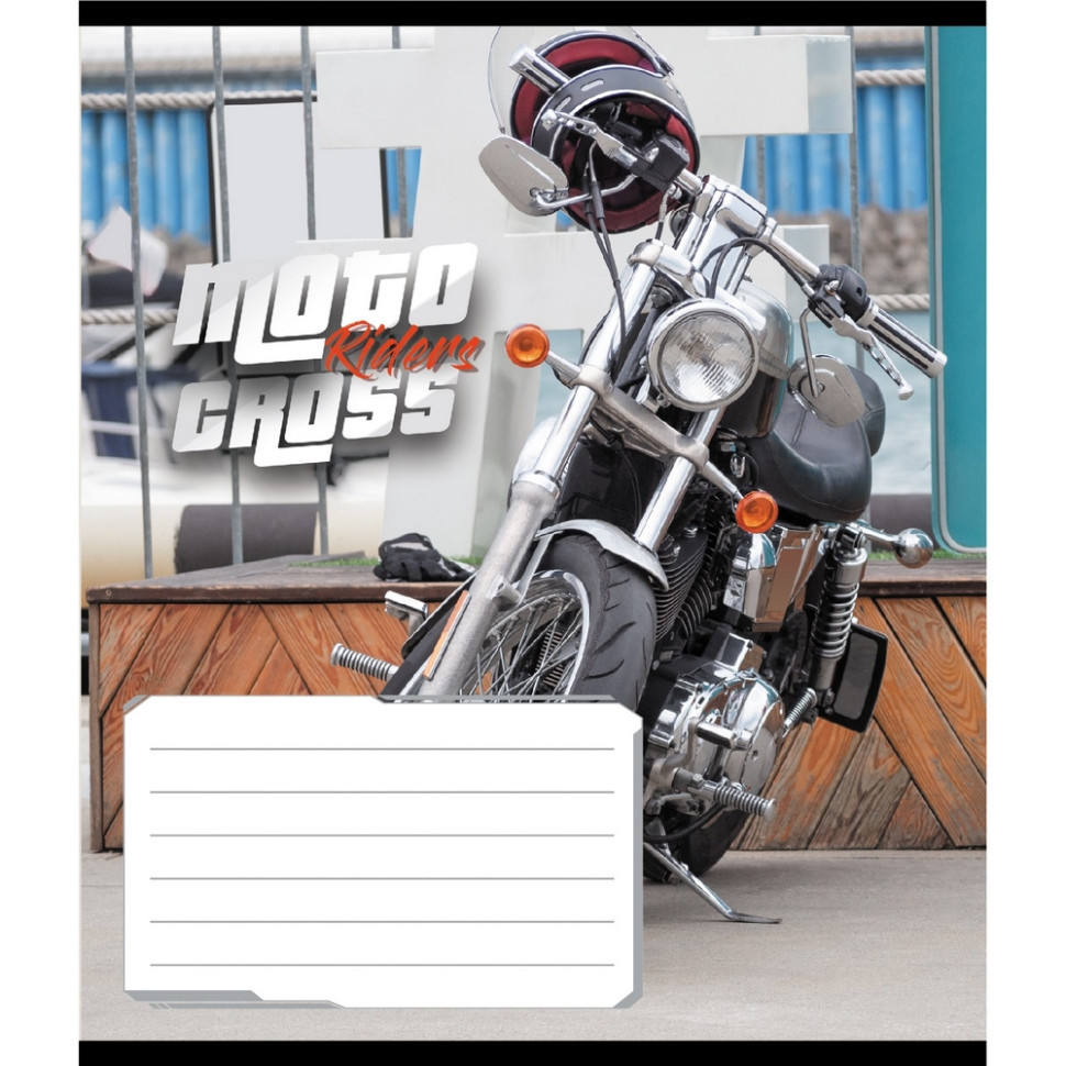 Зошит загальний "Мото" 048-600216L-2 в лінію, 48 аркушів Вінниця - фото 1