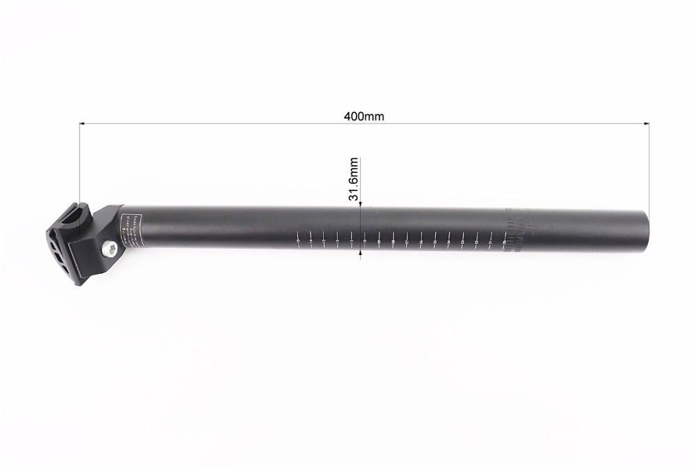 Труба сидіння MTB 31,6х400мм, алюмінієва, чорна Киев - изображение 3
