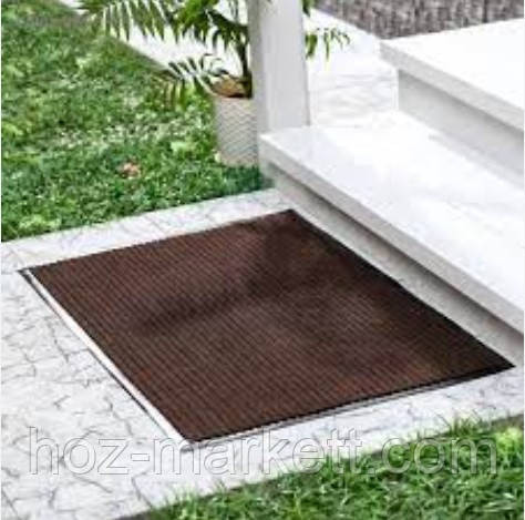Коврик 90 х 150 см коричневый грязезащитный килим Харьков - изображение 1