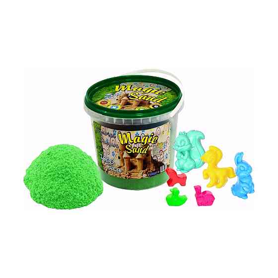 Magic sand зеленого кольору у відрі 1 кг, шт Київ