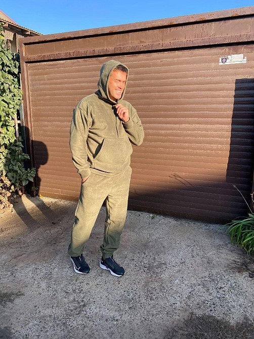 Мужской теплый костюм двойка: кофта и штаны двусторонний флис Полар Одесса - изображение 5