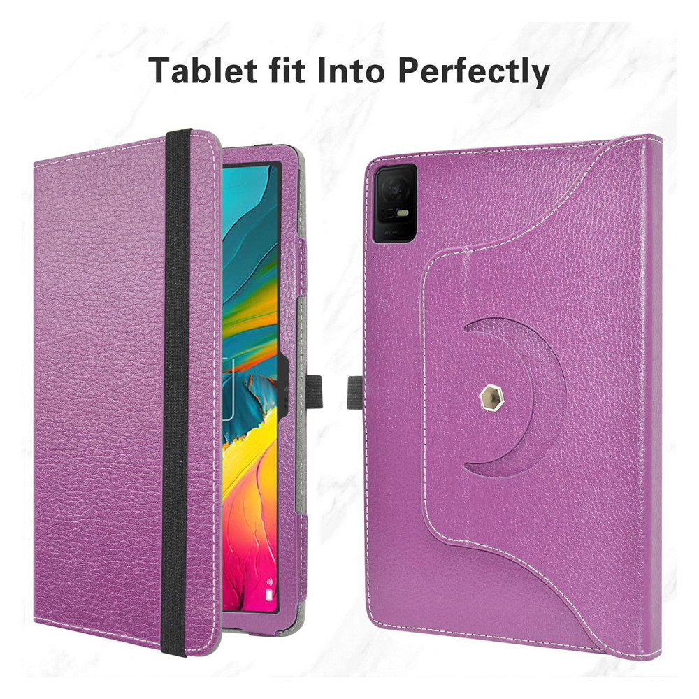 Чехол для планшета MAMA MOUTH TCL NXTPAPER 11 фиолетовый 11 дюймов 360° вращающаяся подставка PU Киев - изображение 7
