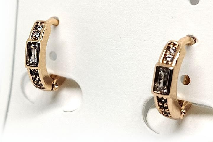 Серьги женские золотистые Киев - изображение 1