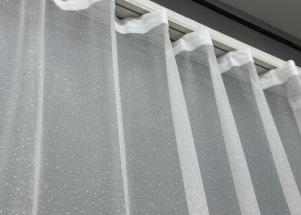 Тюль жакард колір білий з пудровим 1673т Київ - фото 7