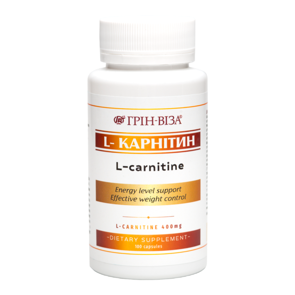 L-Карнітин / ТМ Грін-Віза / 100 капсул Київ - фото 1
