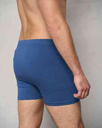 Мужские трусы боксеры удлиненные Tom John 2101 3XL, Синий Киев