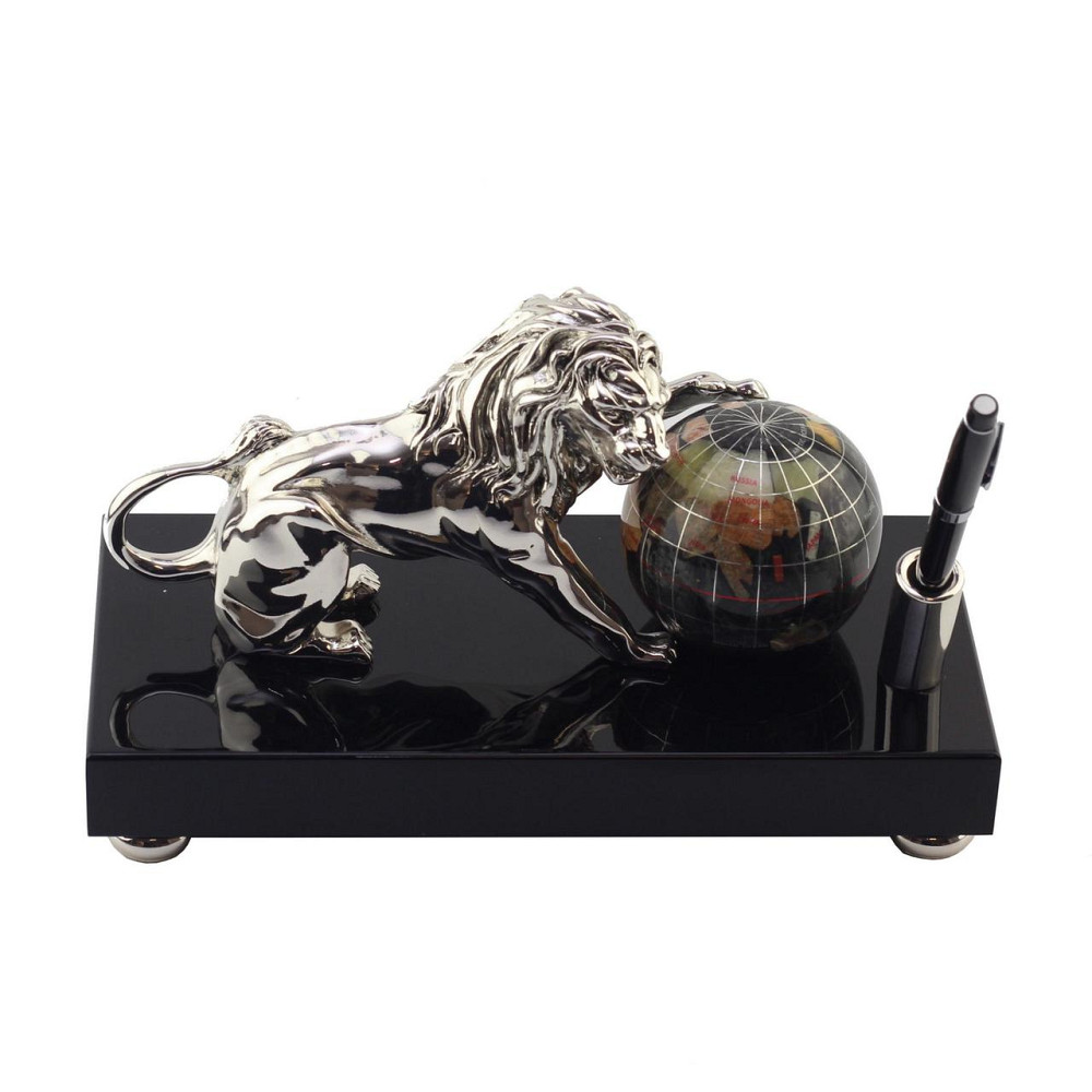 Статуетка ArtBe «Лев c глобусом», срібло 26 х 14,5 см Рівне - фото 2