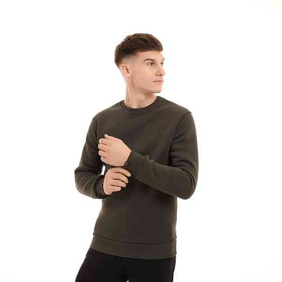 Світшот чоловічий однотонний хакі Pobedov 007 ЗИМА Київ