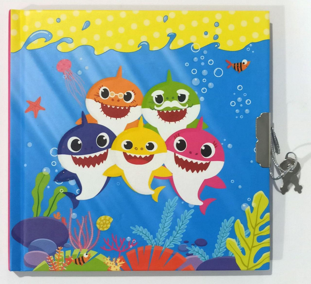 Блокнот дитячий на замочку 135x135mm, 70g, 56 л, Акулята, шт Київ - фото 1