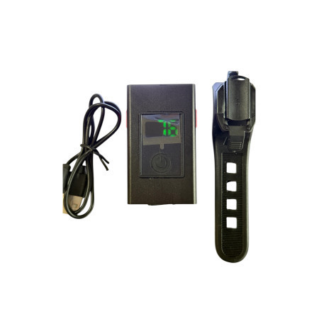 Ліхтар велосипедний передній алюмінієвий AU225 600LM, 2xT6, акумулятор 1800mAh, USB Бровари - фото 7